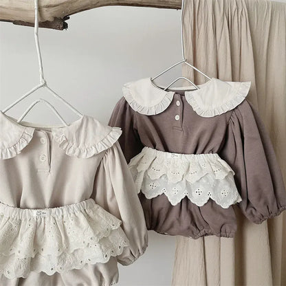 スカート ベビースカート レースフリルペプラム重ね着ミニスカート【mh0008846】