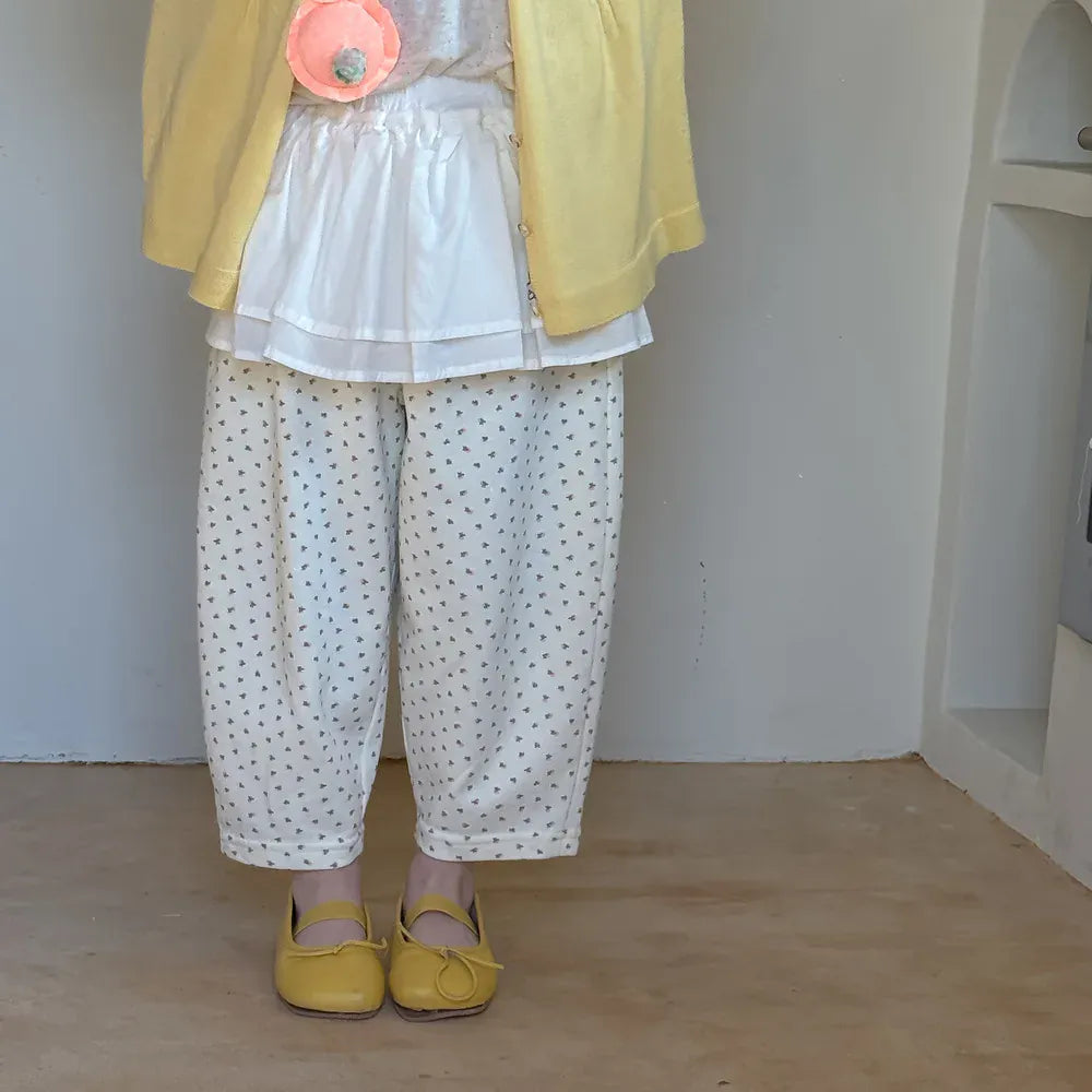 ロングパンツ・スウェットパンツ キッズパンツ エプロンフリルドッキングルーズロングパンツ【mh0008886】