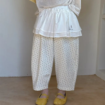 ロングパンツ・スウェットパンツ キッズパンツ エプロンフリルドッキングルーズロングパンツ【mh0008886】