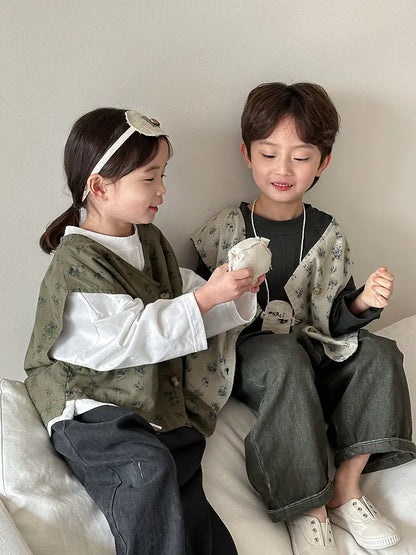 ロングパンツ・スウェットパンツ キッズパンツ シンプルルーズバレルデザインロングパンツ【mh0008890】