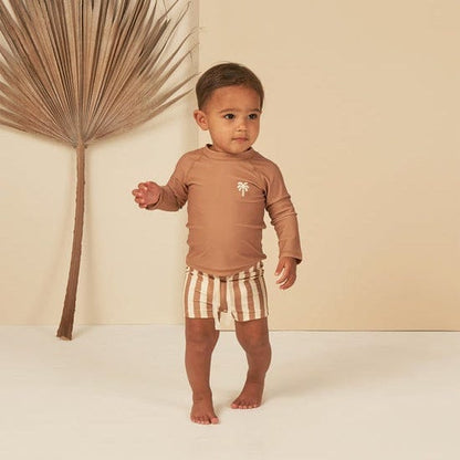 ベビー用水着 キッズ水着 ボーイズ セパレートスイムウェア 帽子セット【mh0009083】