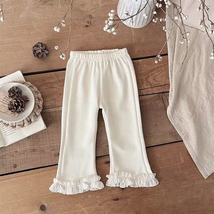 ロングパンツ・スウェットパンツ ベビーパンツ 裾フリルフレアパンツ【mh0009093】