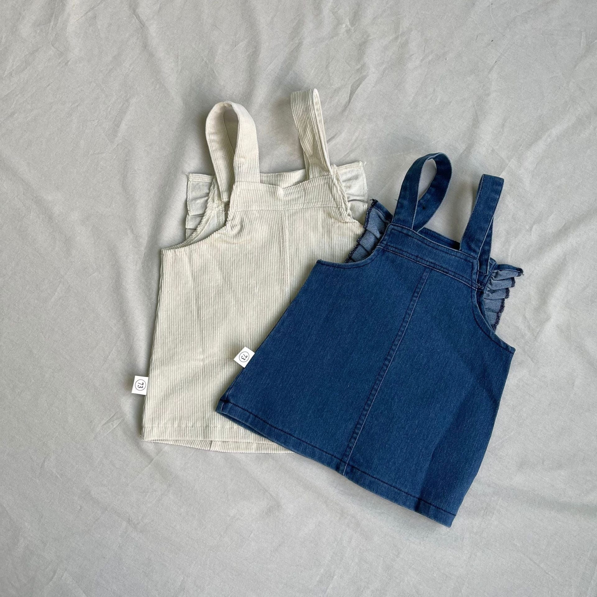 スカート ベビースカート リボン刺繍サスペンダージャンパースカート【mh0009108】