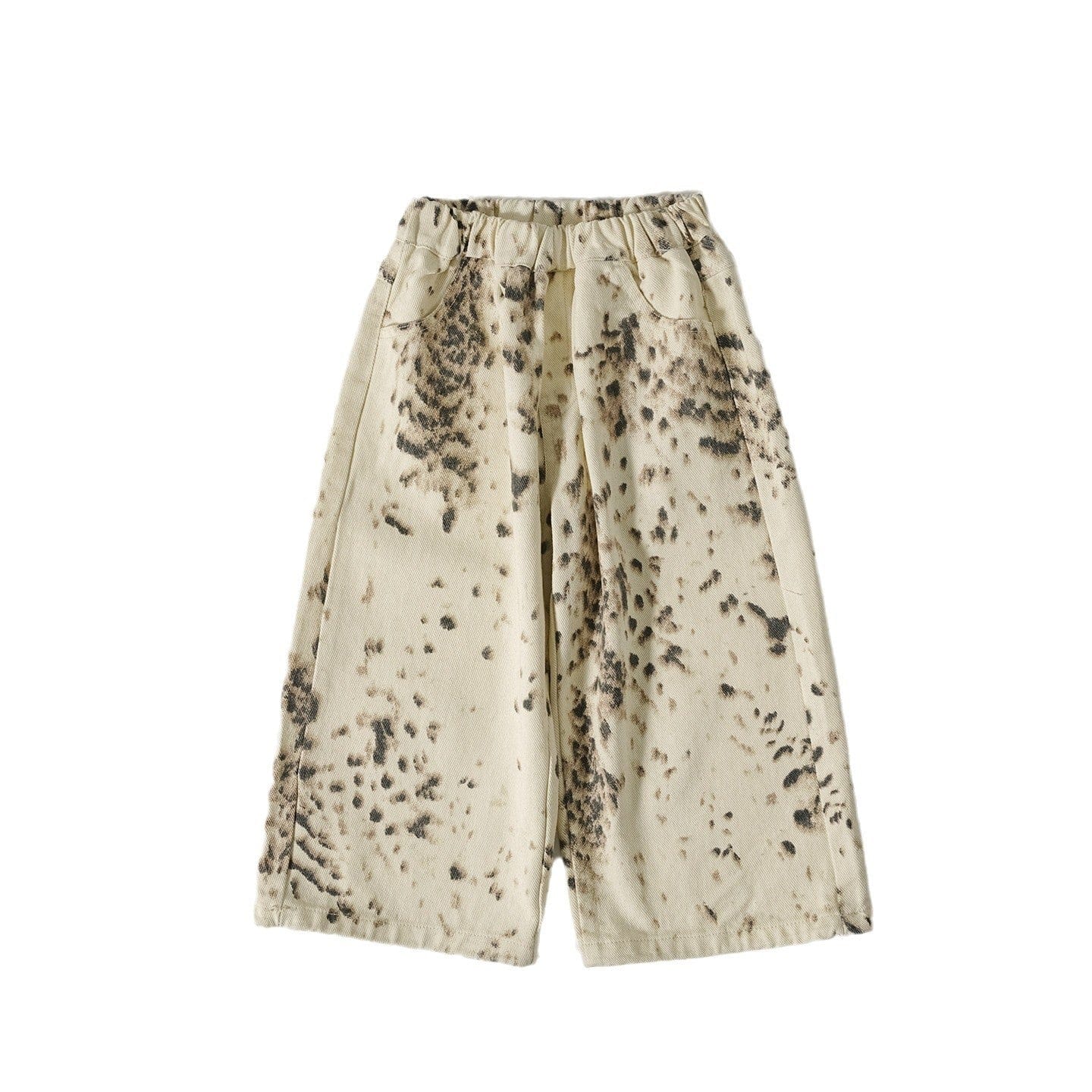 ロングパンツ・スウェットパンツ キッズパンツ レオパードプリントロングワイドルーズパンツ【mh0009127】