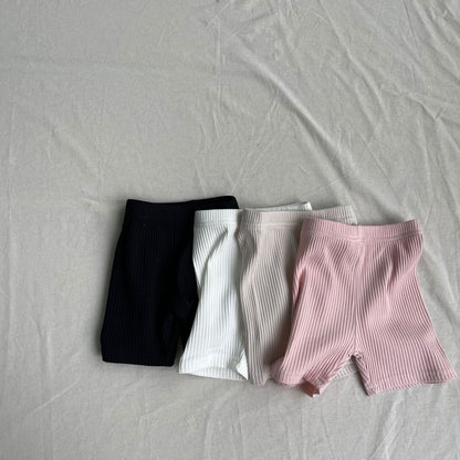 レギンスパンツ ベビーパンツ デイリーベイーシックショートリブレギンスパンツ【mh0009154】