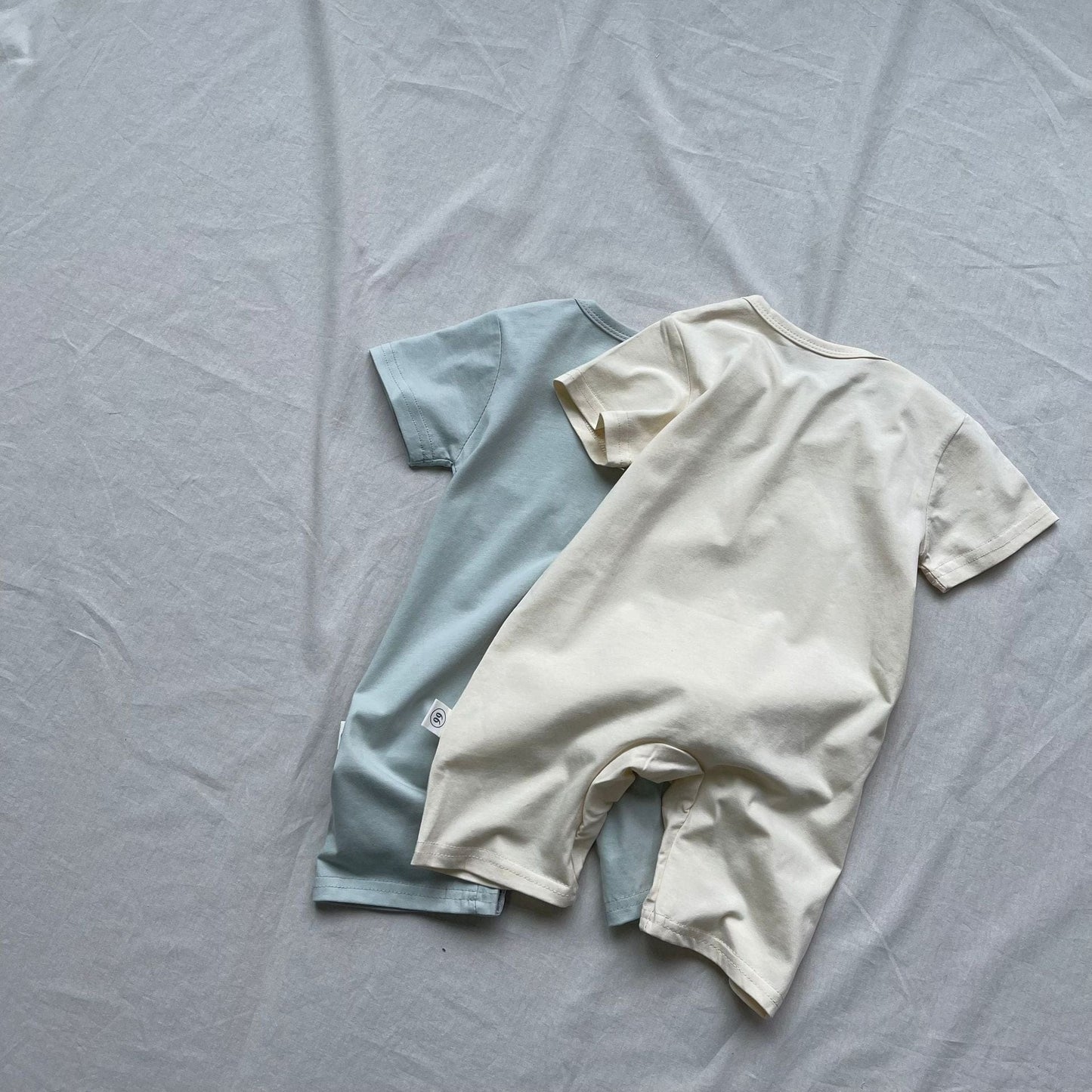 半袖ロンパース ベビーロンパース 梨/バナナプリント半袖ボディスーツ【mh0009169】