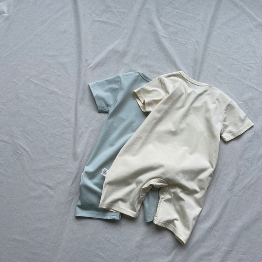 半袖ロンパース ベビーロンパース 梨/バナナプリント半袖ボディスーツ【mh0009169】