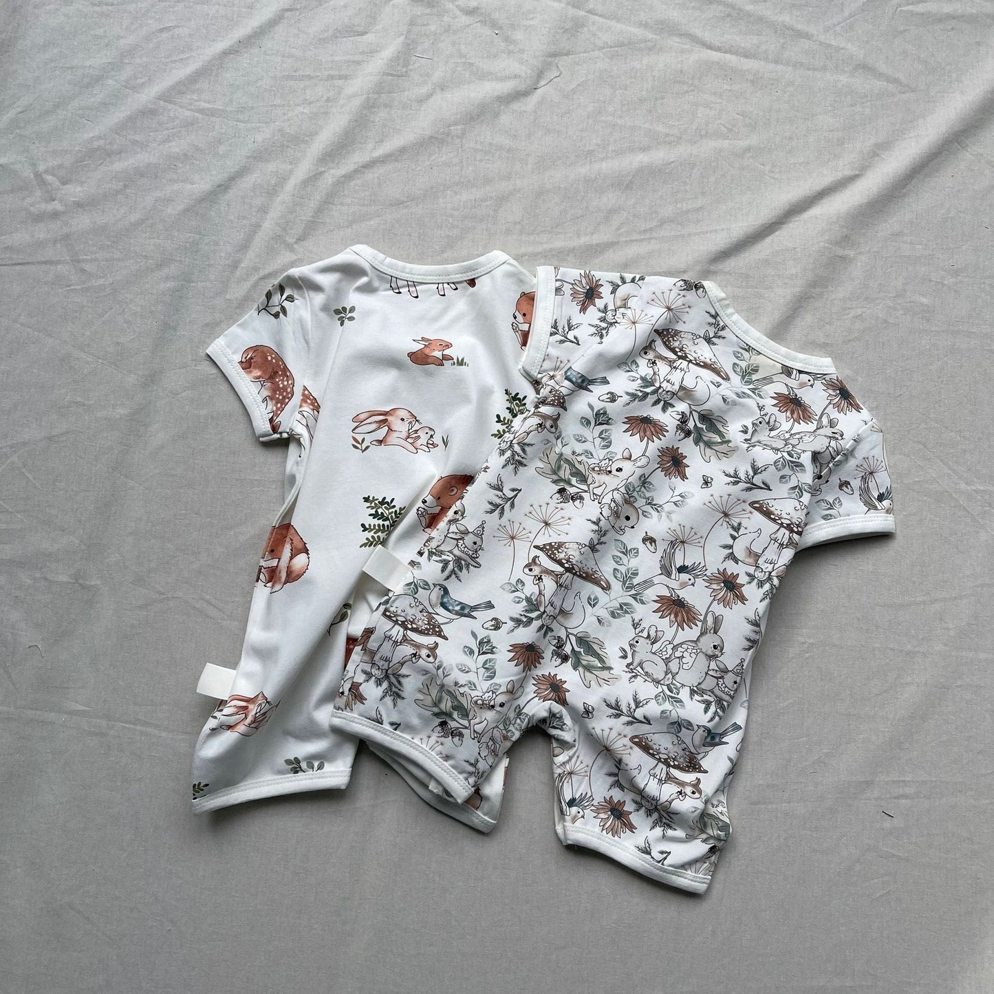 半袖ロンパース アニマルプリント半袖ベビーロンパースジャンプスーツ【mh0009271】