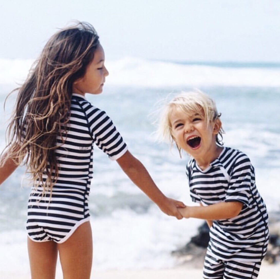 ベビー用水着 ガールズ水着 半袖ワンピーススイムウェア ラッシュガード【mh0009282】