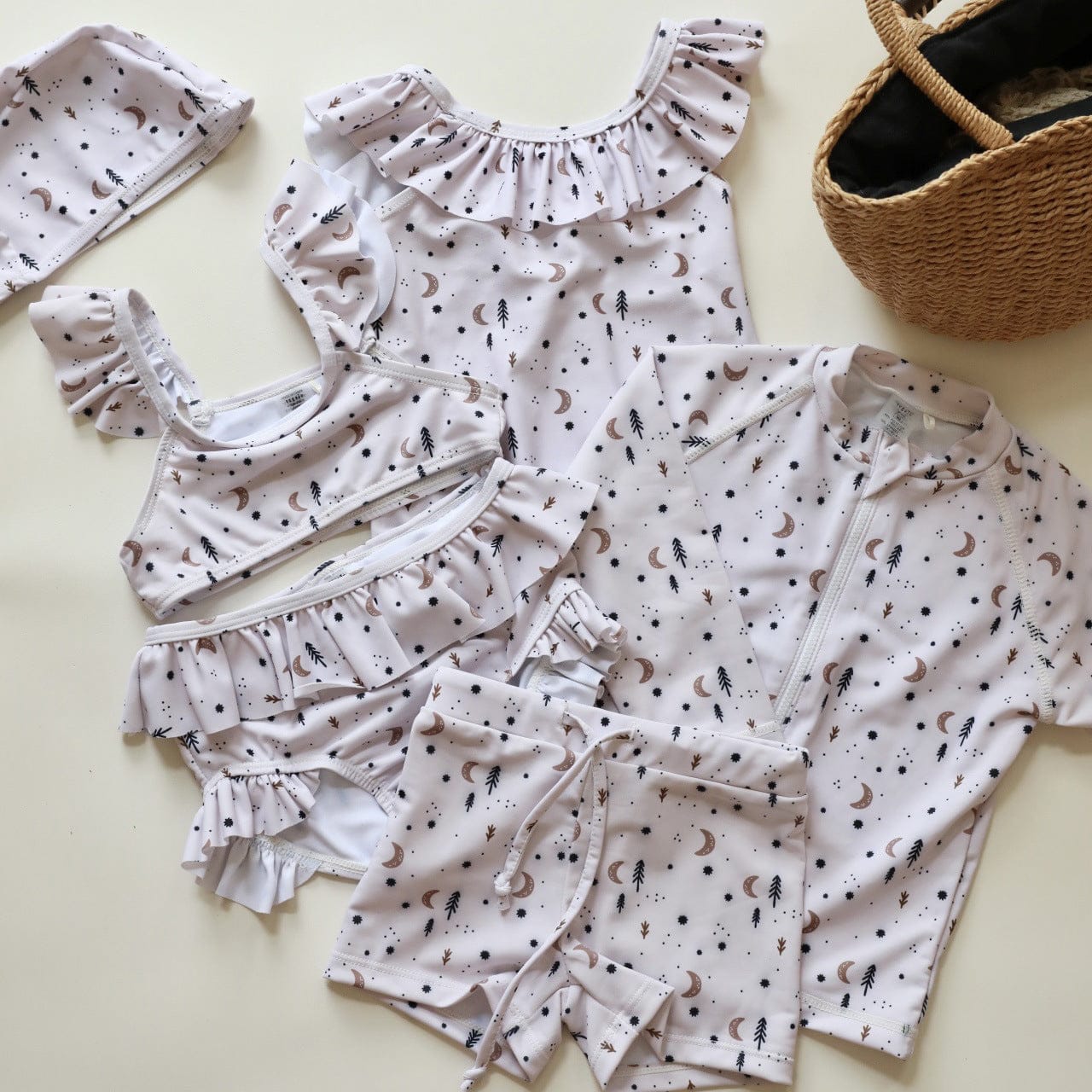 ベビー用水着 ボーイズガールズ水着 長袖/ノースリーブ/セパレート/ビキニスイムウェア ラッシュガード リンクコーデ【mh0009290】