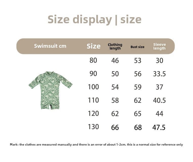 ベビー用水着 ボーイズガールズ水着 長袖つなぎスイムウェア ラッシュガード【mh0009293】