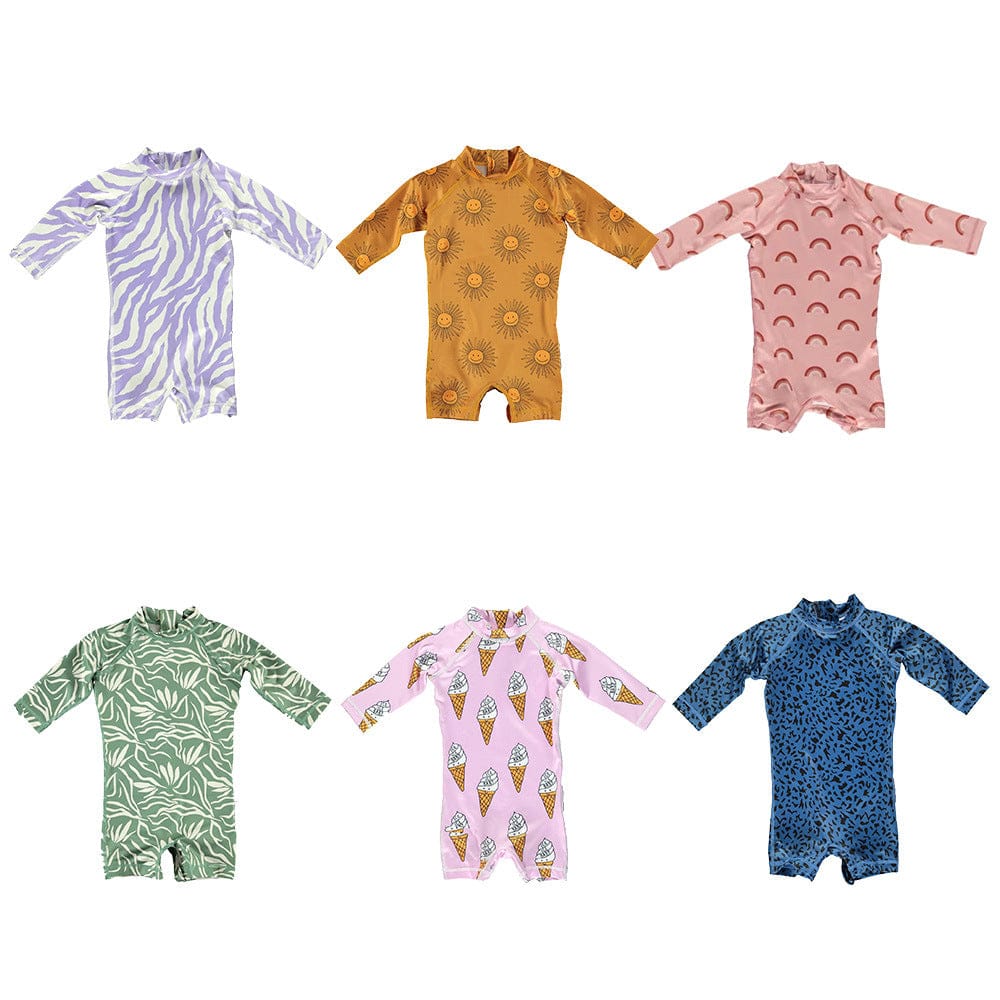 ベビー用水着 ボーイズガールズ水着 長袖つなぎスイムウェア ラッシュガード【mh0009293】