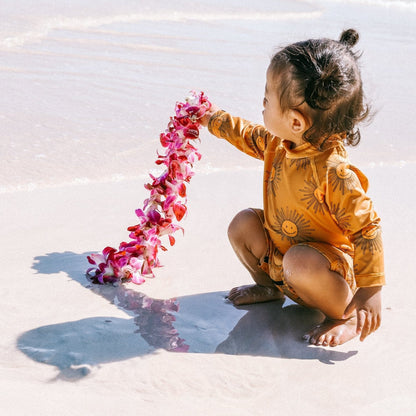 ベビー用水着 ボーイズガールズ水着 長袖つなぎスイムウェア ラッシュガード【mh0009293】