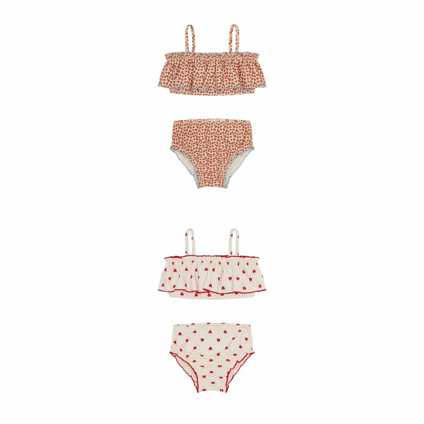 ベビー用水着 ガールズ水着 キャミソールセパレートビキニスイムウェア ラッシュガード【mh0009299】