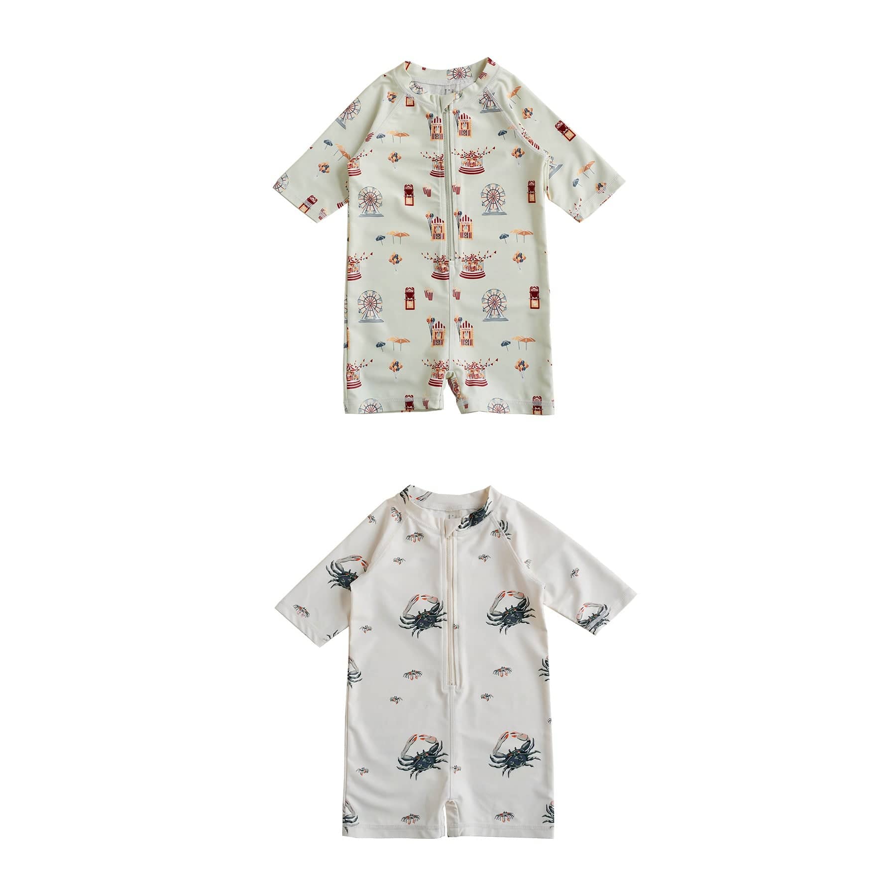 ベビー用水着 ボーイズ水着 半袖つなぎスイムウェア ラッシュガード【mh0009300】