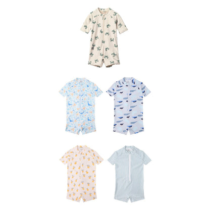 ベビー用水着 ボーイズ水着 半袖つなぎスイムウェア ラッシュガード【mh0009304】