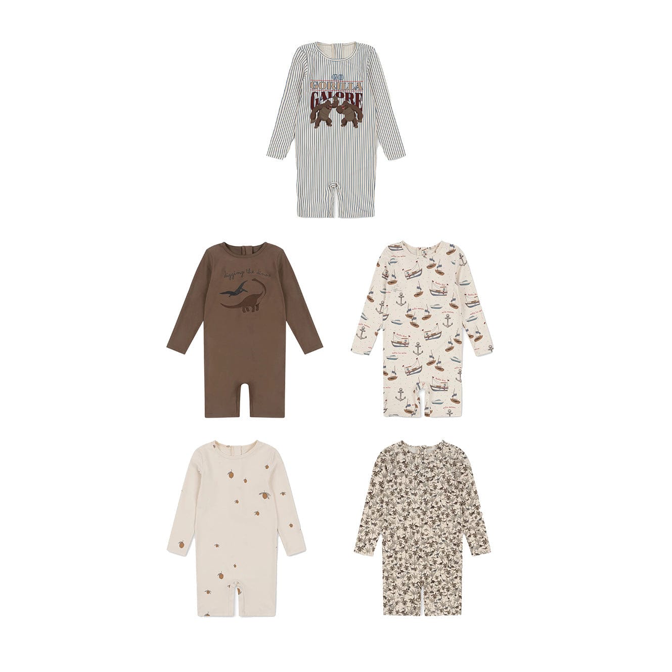 ベビー用水着 ボーイズ水着 長袖つなぎスイムウェア ラッシュガード【mh0009307】