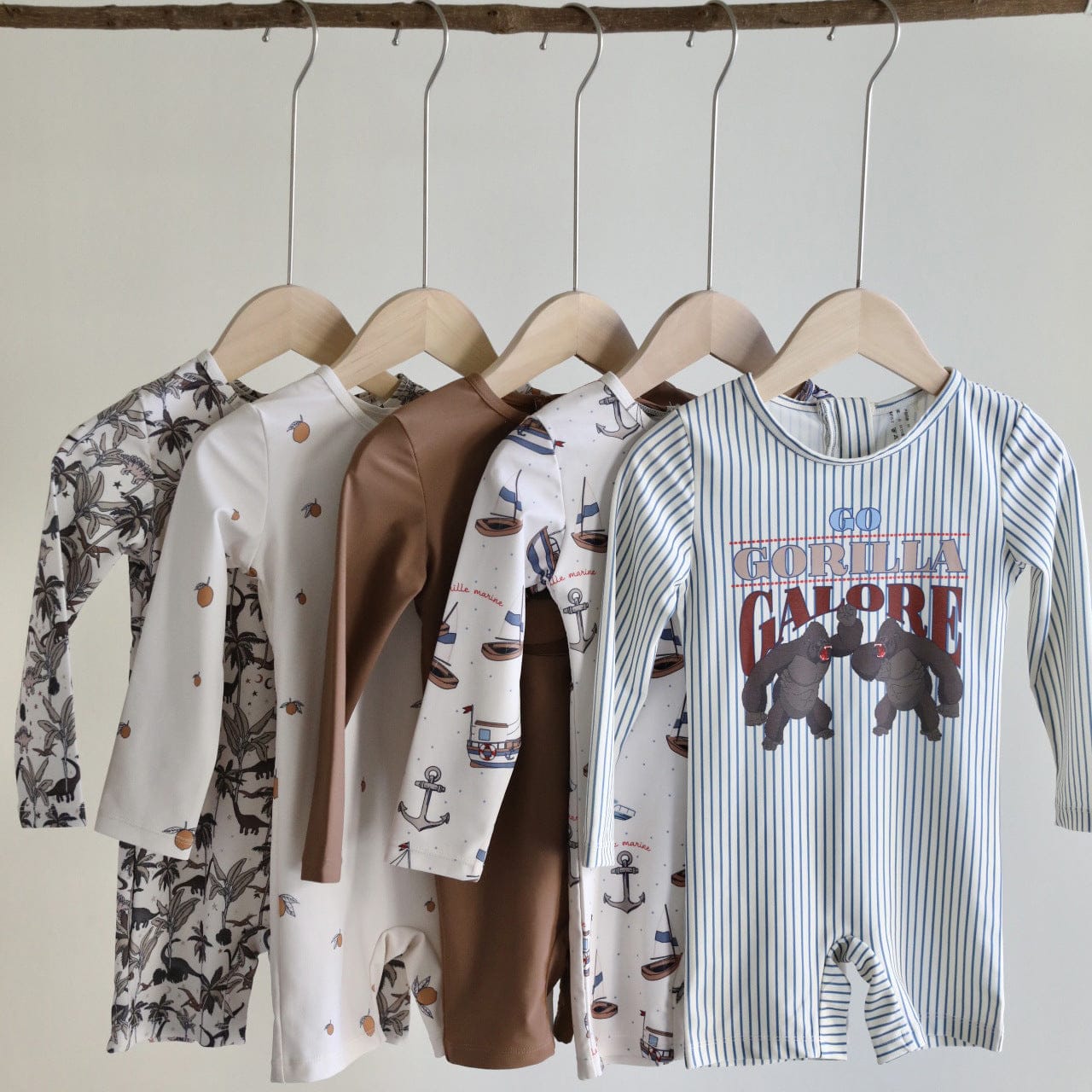 ベビー用水着 ボーイズ水着 長袖つなぎスイムウェア ラッシュガード【mh0009307】