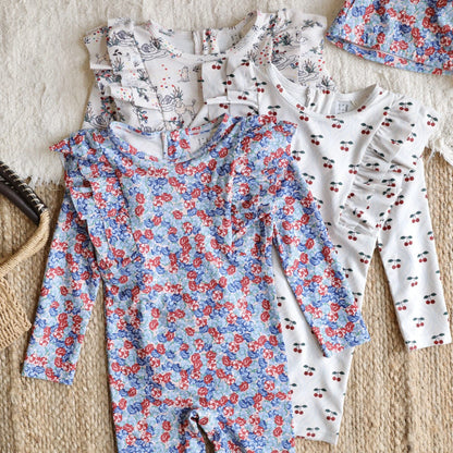 ベビー用水着 ガールズ水着 長袖つなぎスイムウェア ラッシュガード【mh0009310】