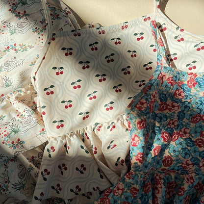 ベビー用水着 ガールズ水着 キャミソールセパレートビキニスイムウェア ラッシュガード【mh0009312】