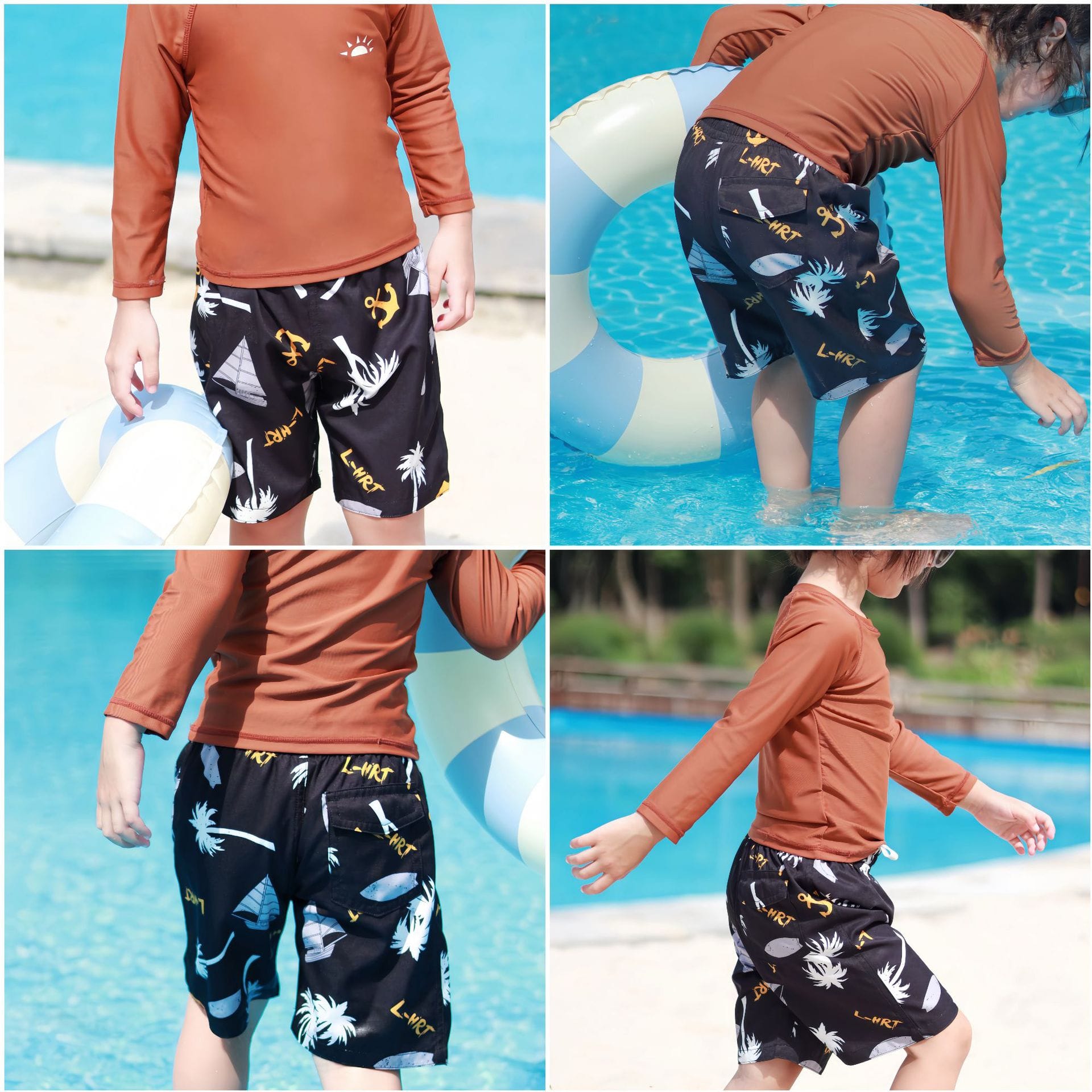 ベビー用水着 ボーイズ水着 スイムパンツスイムウェア サーフパンツ 海パン ボードショーツ【mh0009313】