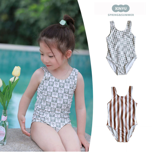 ベビー用水着 ガールズ水着 ノースリーブワンピーススイムウェア ラッシュガード【mh0009317】