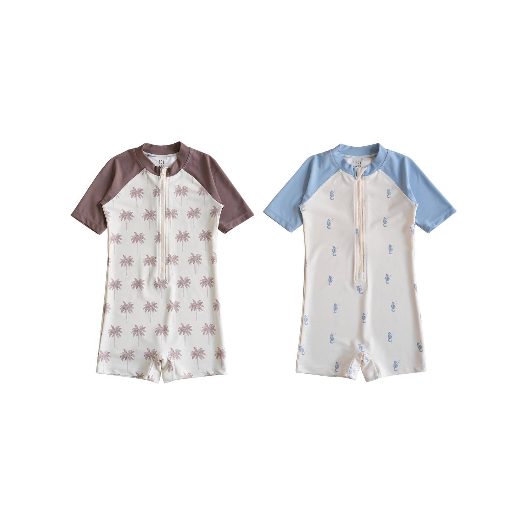 ベビー用水着 ボーイズ水着 半袖つなぎスイムウェア ラッシュガード【mh0009321】