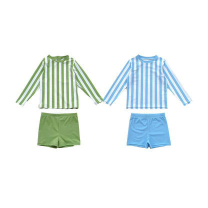 ベビー用水着 ボーイズ水着 長袖セパレートスイムウェア ラッシュガード【mh0009326】