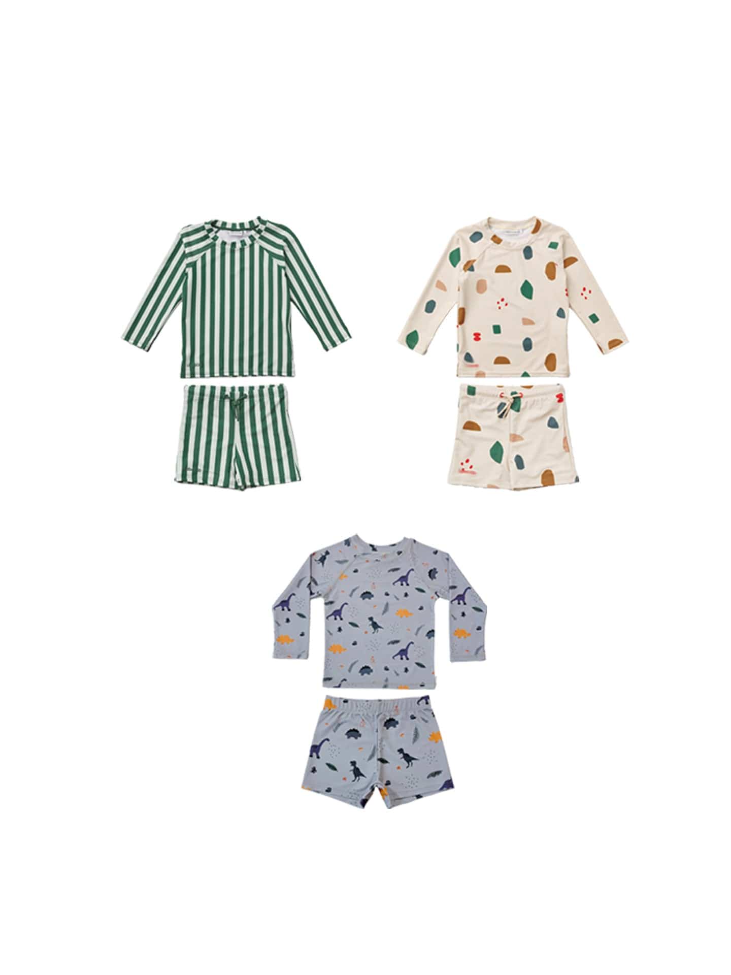 ベビー用水着 ボーイズ水着 長袖セパレートスイムウェア ラッシュガード【mh0009329】