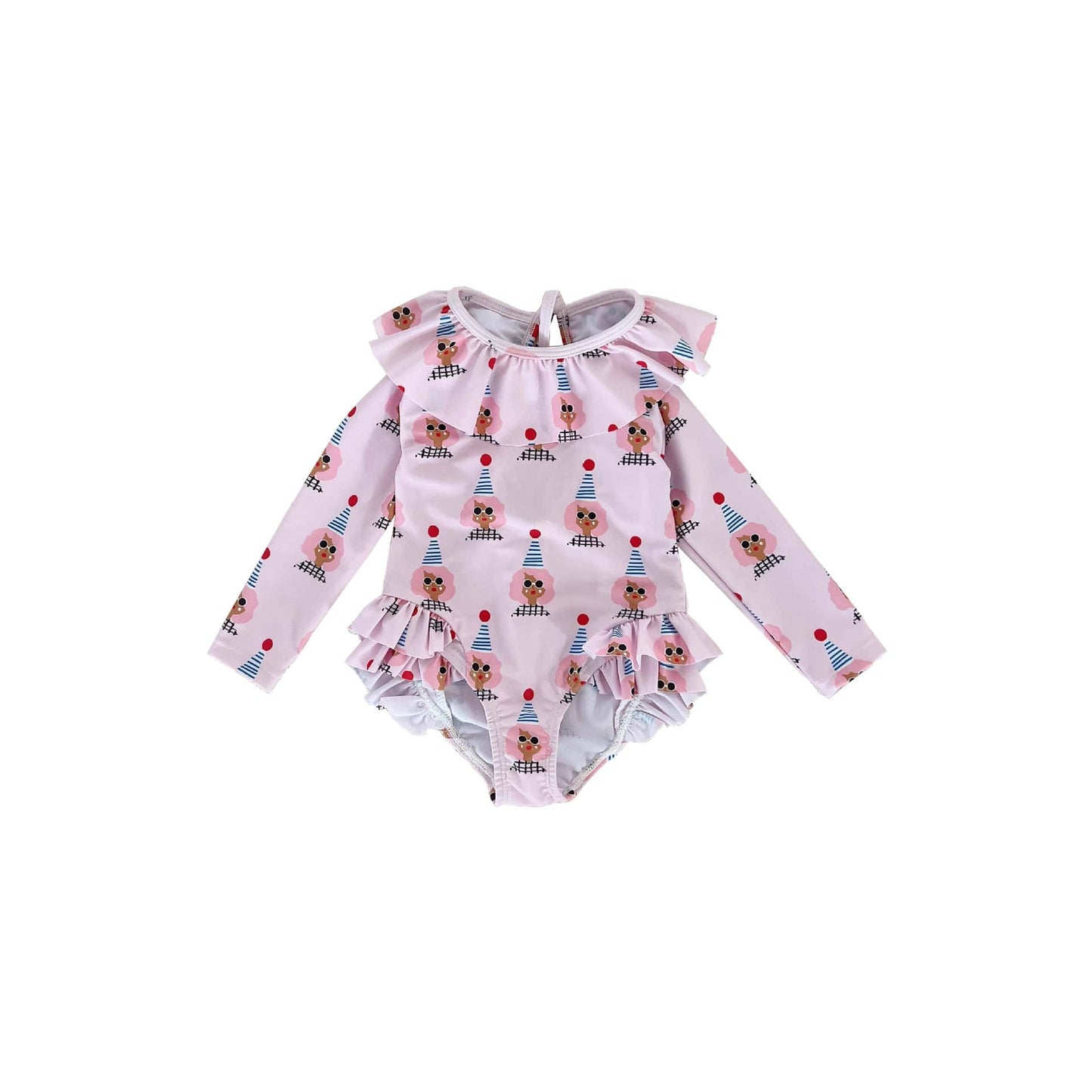 ベビー用水着 ガールズ水着 長袖ワンピーススイムウェア ラッシュガード【mh0009334】