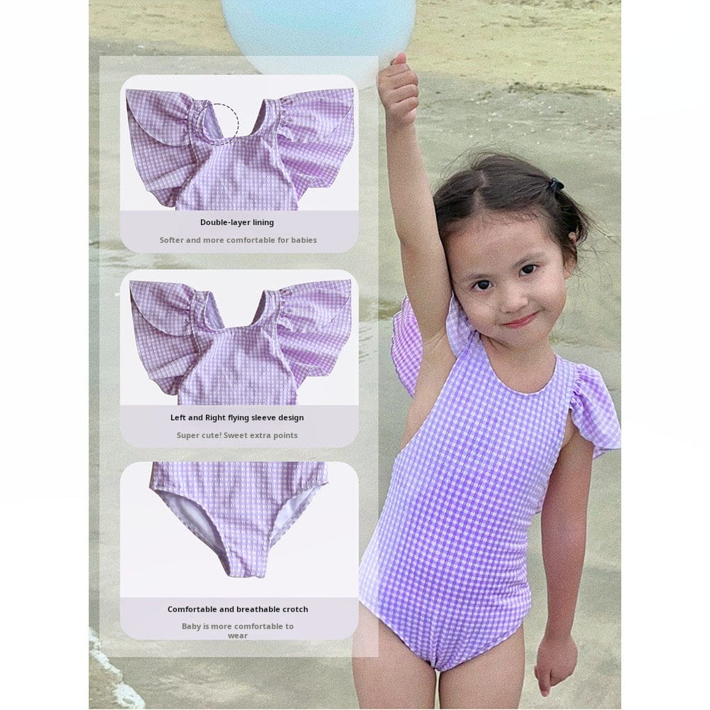 ベビー用水着 ガールズ水着 ノースリーブワンピース/セパレートスイムウェア ラッシュガード【mh0009335】