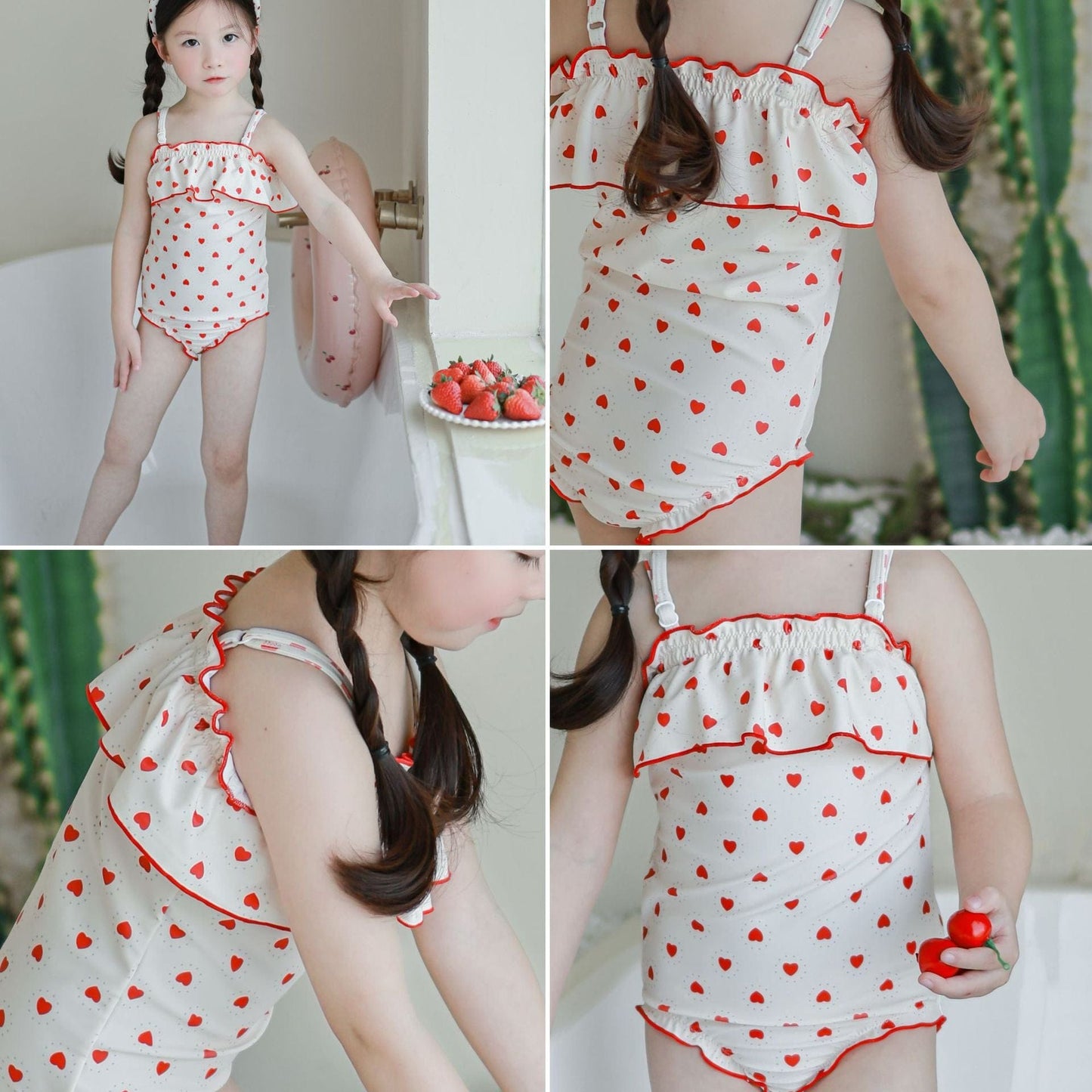 ベビー用水着 ガールズ水着 ノースリーブワンピーススイムウェア ラッシュガード【mh0009339】