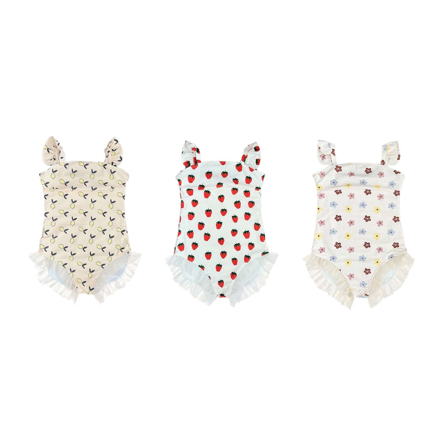 ベビー用水着 ジュニアガールズ水着 ノースリーブワンピーススイムウェア ラッシュガード【mh0009340】