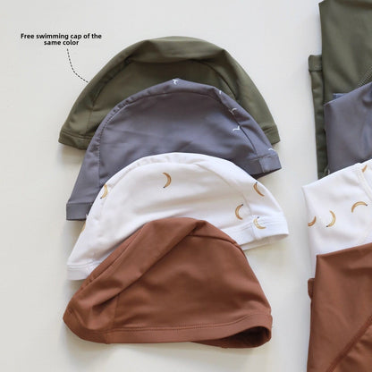 ベビー用水着 ボーイズ水着 長袖セパレートスイムウェア ラッシュガード【mh0009341】