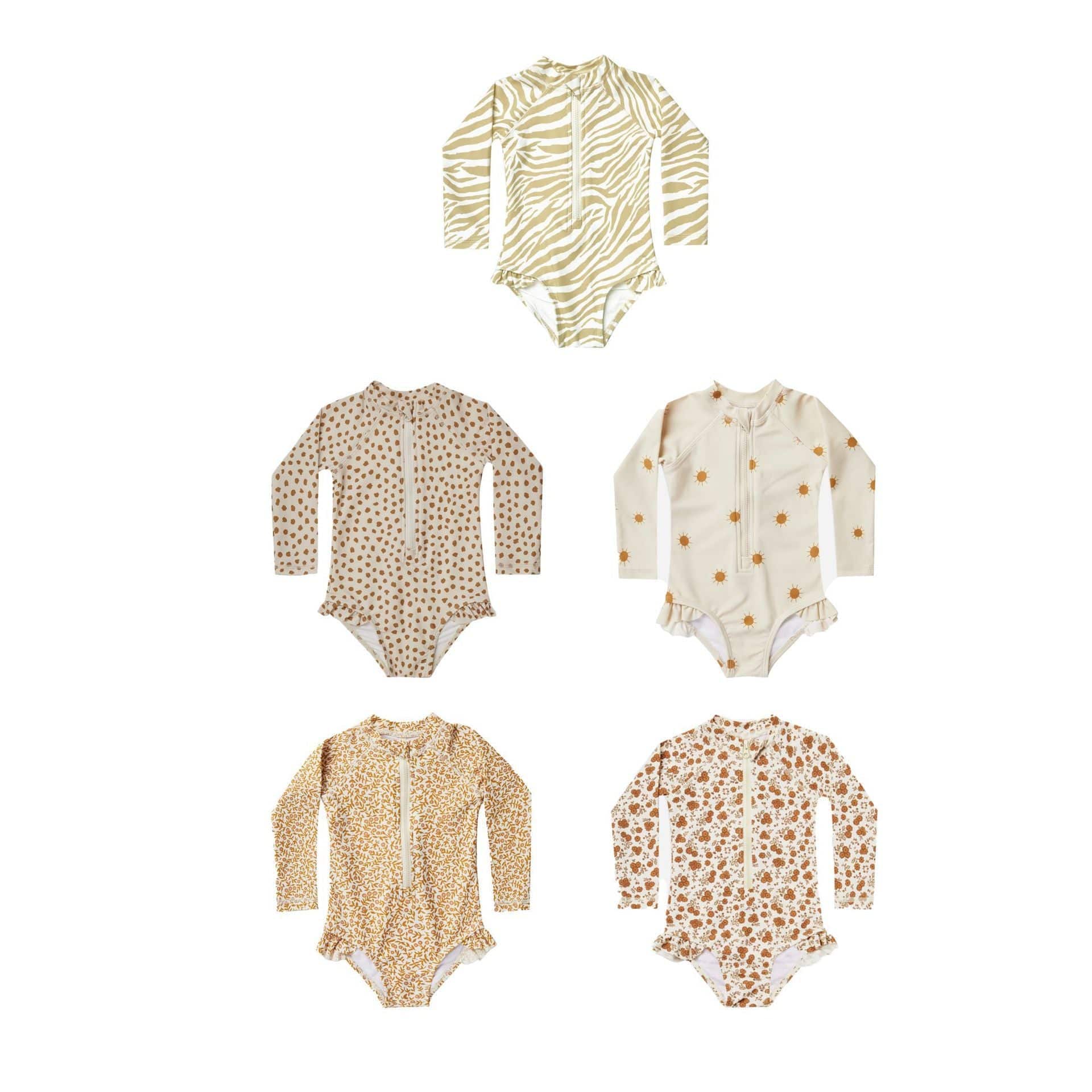 ベビー用水着 ガールズ水着 長袖ワンピーススイムウェア ラッシュガード【mh0009343】