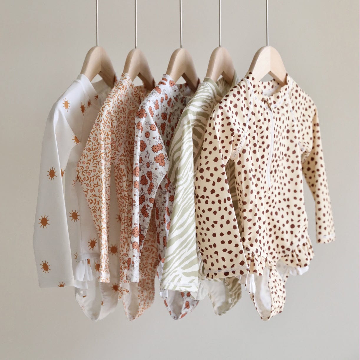 ベビー用水着 ガールズ水着 長袖ワンピーススイムウェア ラッシュガード【mh0009343】