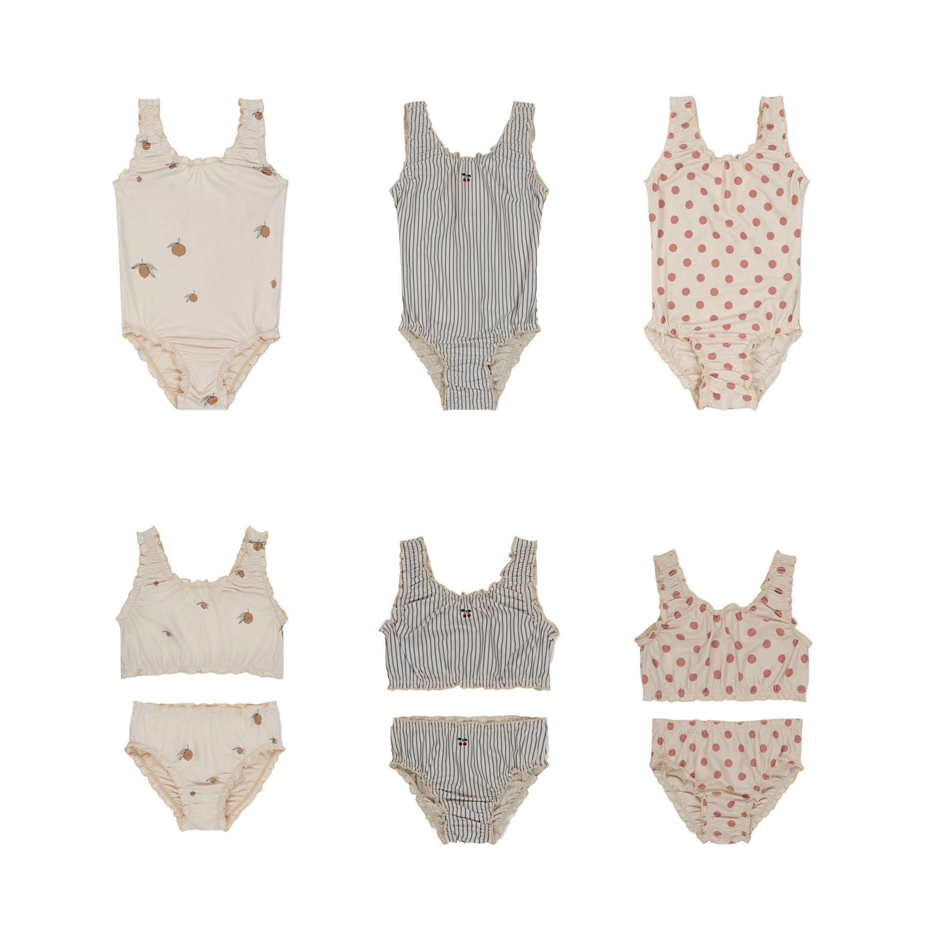 ベビー用水着 ガールズ水着 ノースリーブセパレートビキニ/ワンピーススイムウェア ラッシュガード【mh0009349】