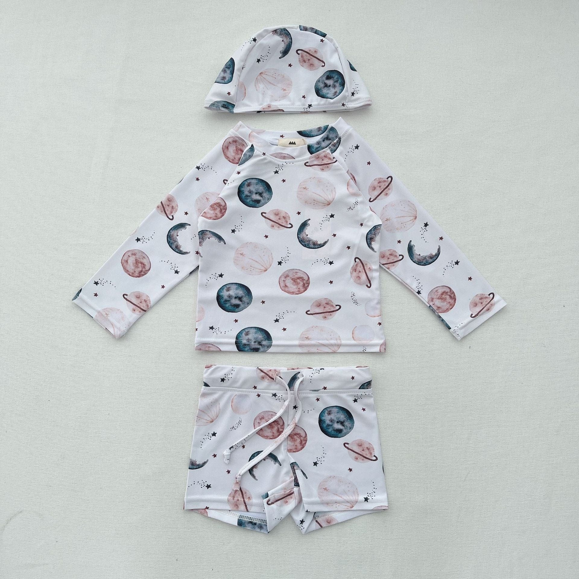 ベビー用水着 ボーイズ水着 長袖セパレートスイムウェア ラッシュガード【mh0009350】