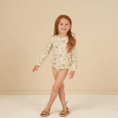 ベビー用水着 ガールズ水着 長袖セパレートスイムウェア ラッシュガード【mh0009351】