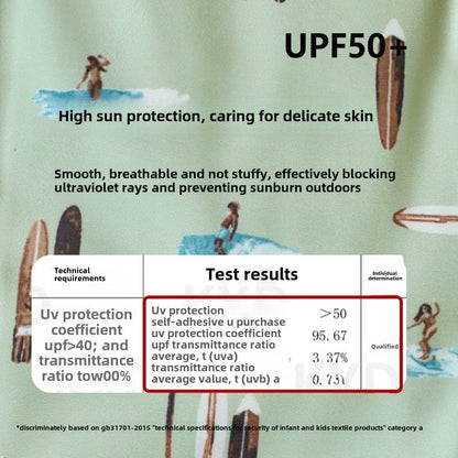 ベビー用水着 ボーイズ水着 半袖つなぎスイムウェア ラッシュガード【mh0009354】