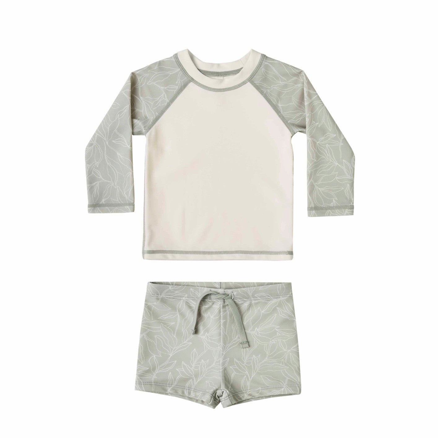 ベビー用水着 ボーイズ水着 長袖セパレートスイムウェア ラッシュガード【mh0009359】