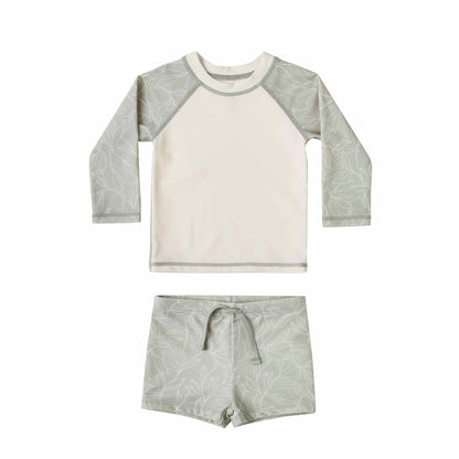 ベビー用水着 ボーイズ水着 長袖セパレートスイムウェア ラッシュガード【mh0009359】