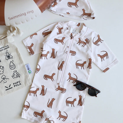 ベビー用水着 ボーイズ水着 半袖つなぎスイムウェア ラッシュガード【mh0009360】