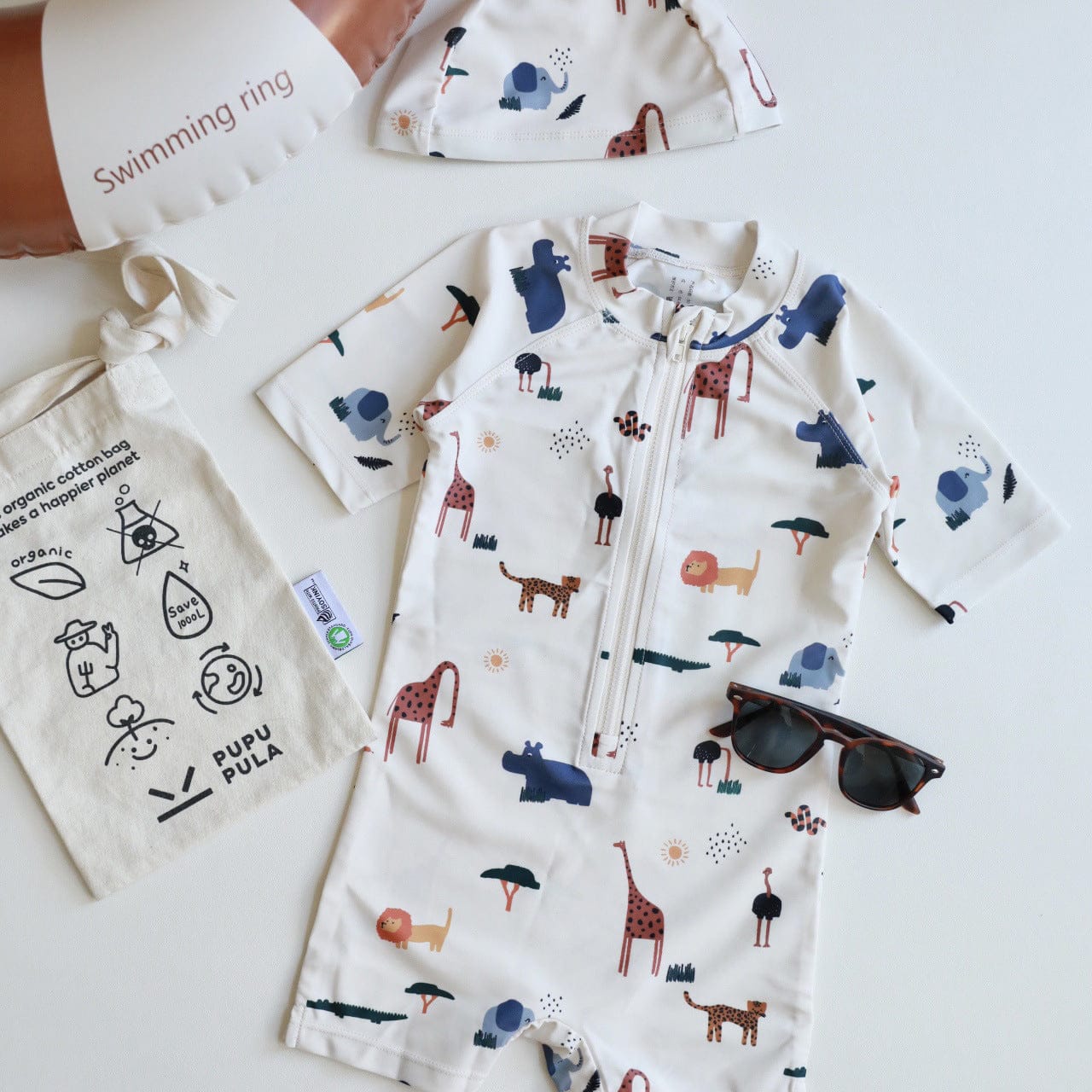 ベビー用水着 ボーイズ水着 半袖つなぎスイムウェア ラッシュガード【mh0009360】