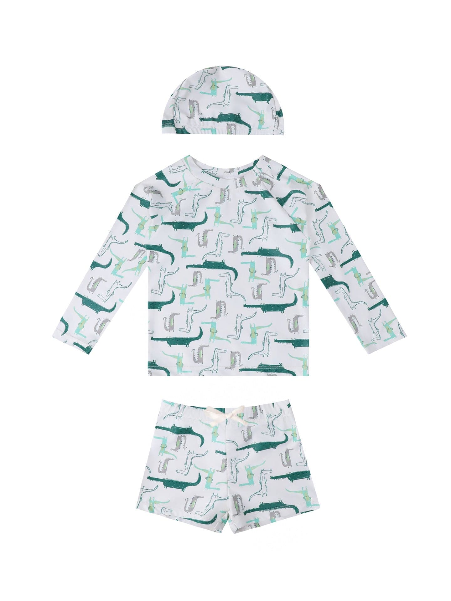 ベビー用水着 ボーイズ水着 長袖セパレートスイムウェア ラッシュガード【mh0009364】