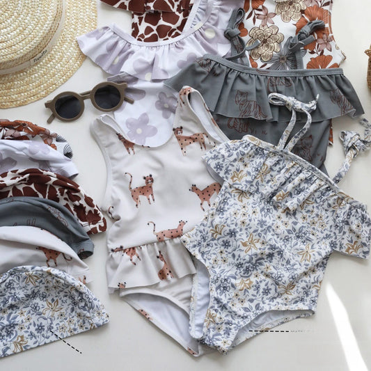 ベビー用水着 ガールズ水着 ノースリーブワンピーススイムウェア ラッシュガード【mh0009365】