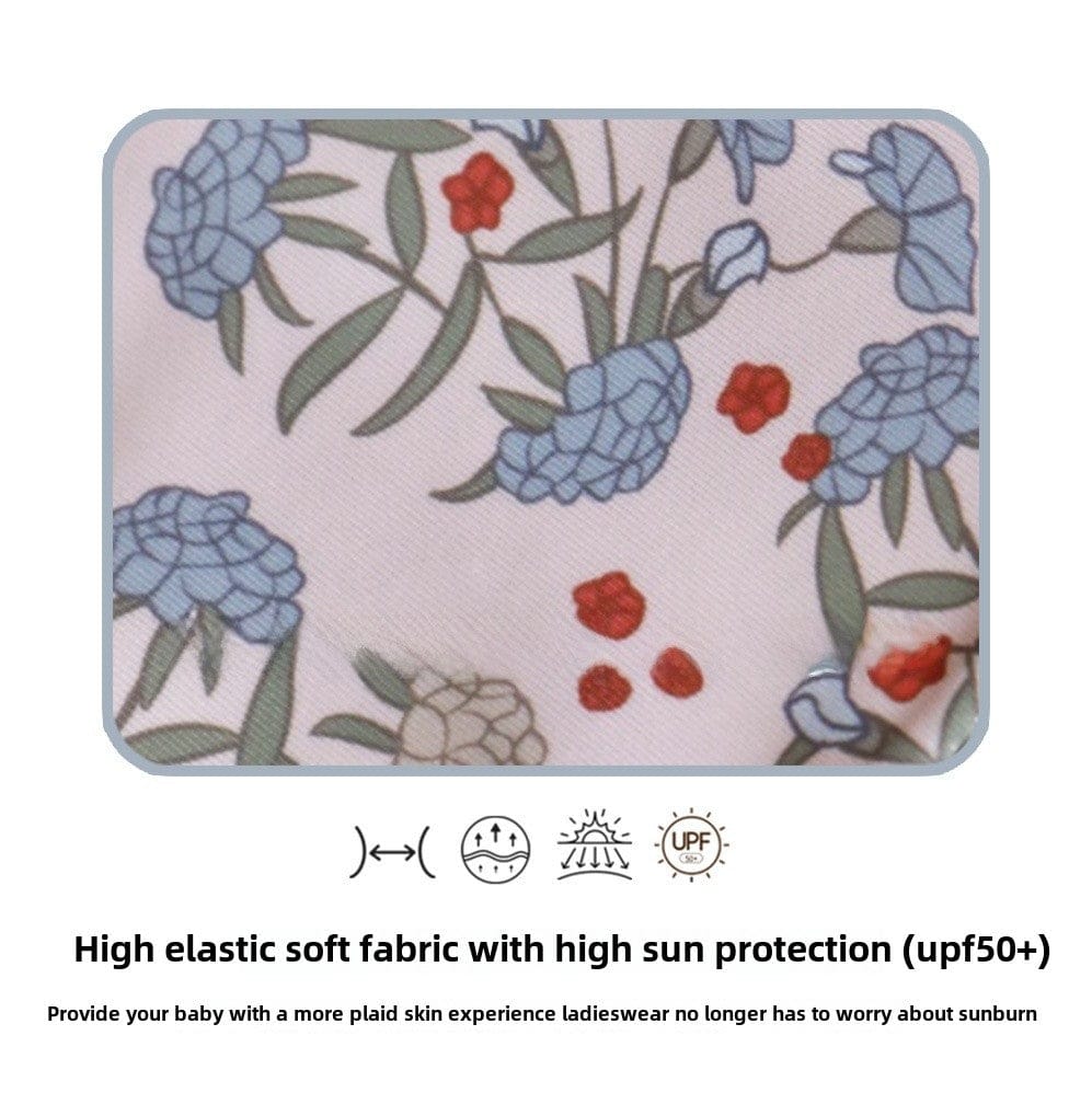 ベビー用水着 ガールズ水着 長袖ワンピーススイムウェア ラッシュガード【mh0009367】