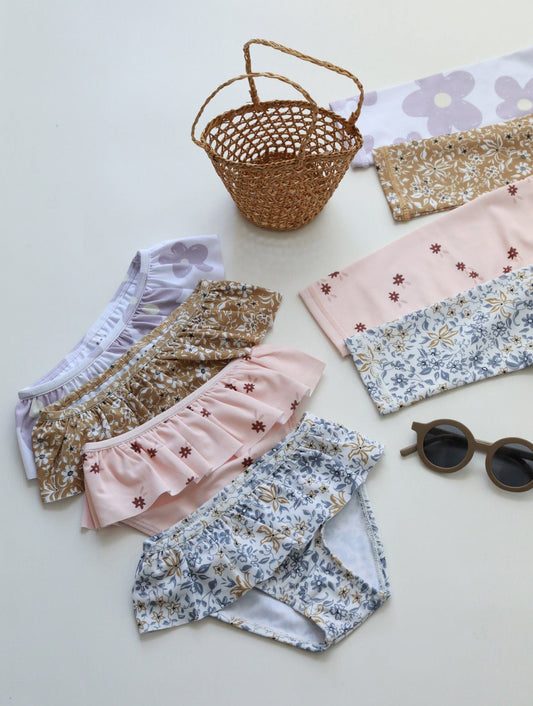 ベビー用水着 ガールズ水着 長袖セパレートスイムウェア ラッシュガード【mh0009368】