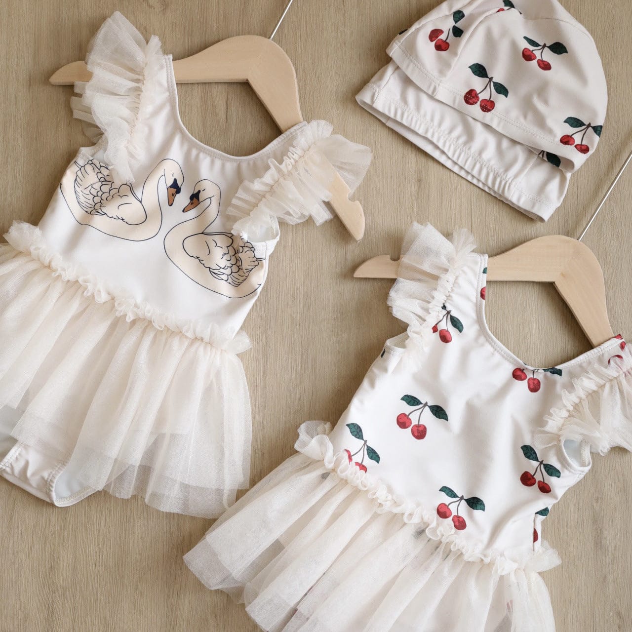 ベビー用水着 ガールズ水着 ノースリーブチュチュワンピーススイムウェア ラッシュガード【mh0009369】