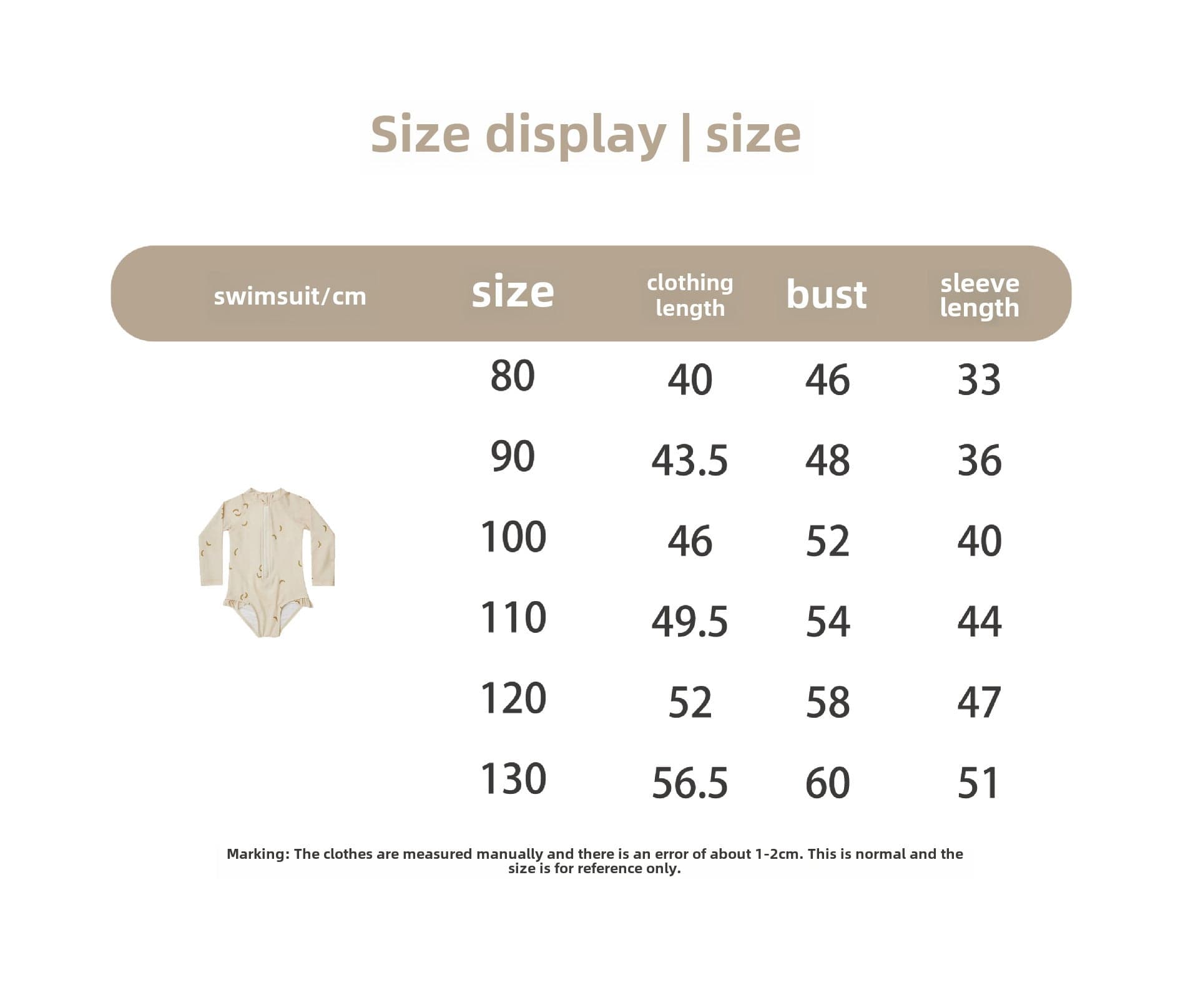 ベビー用水着 ガールズ水着 長袖ワンピーススイムウェア ラッシュガード【mh0009370】